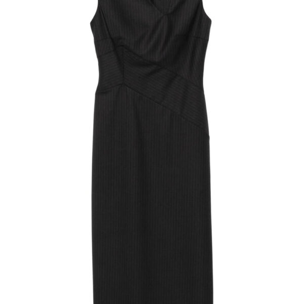 Alexander McQueen  pinstriped midi dress