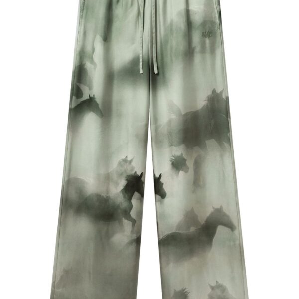 Stella McCartney  horse-print palazzo trousers
