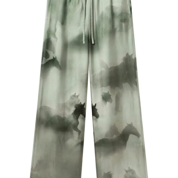 Stella McCartney  horse-print palazzo trousers