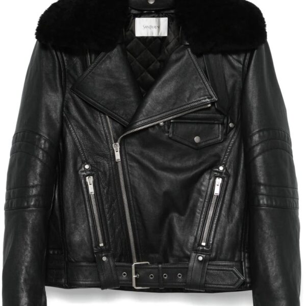 Saint Laurent  leather biker jacket
