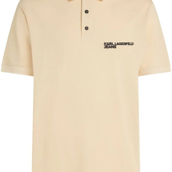 Karl Lagerfeld Jeans  logo-embroidered polo shirt