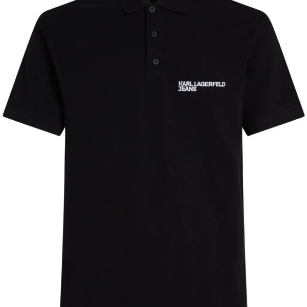 Karl Lagerfeld Jeans  logo-embroidered polo shirt