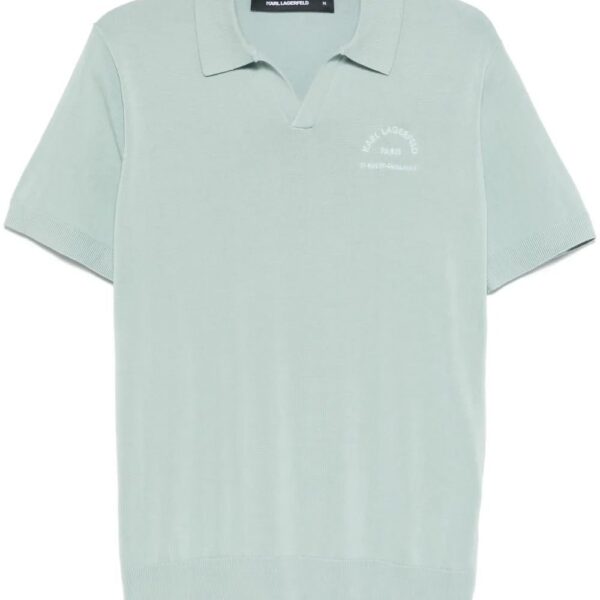 Karl Lagerfeld  logo-embroidered polo shirt