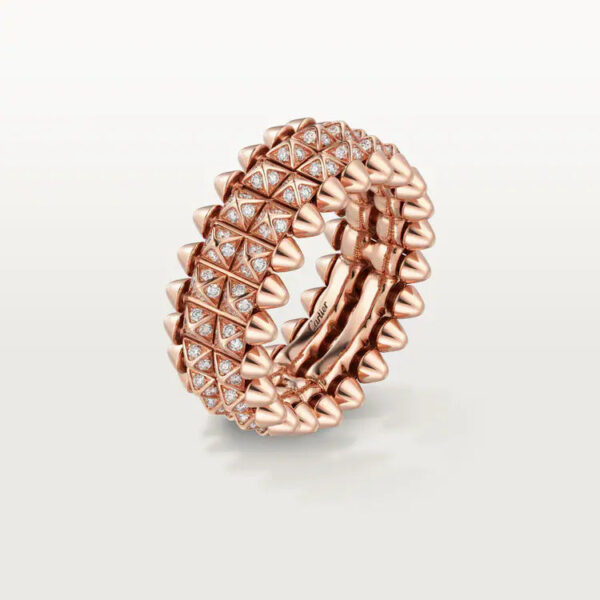 Cartier  Clash de Cartier ring, double row, paved