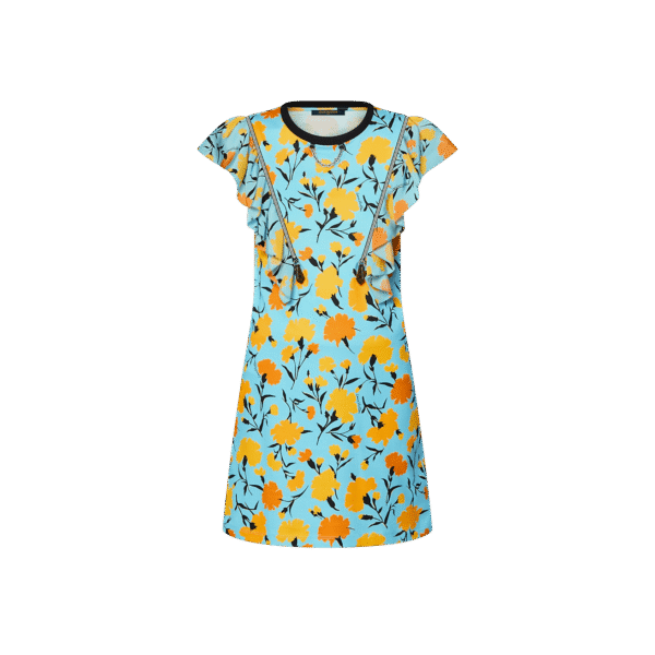 Louis Vuitton Carnation Print Flounce T-Shirt Dress