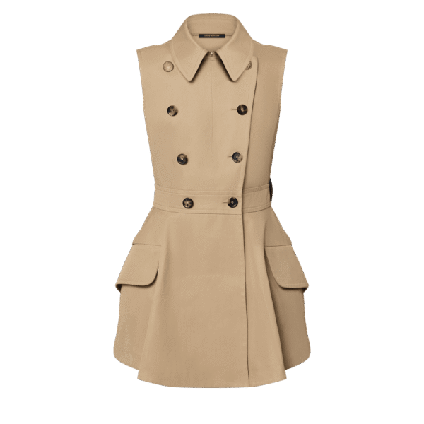 Louis Vuitton Double-Breasted Gabardine Dress