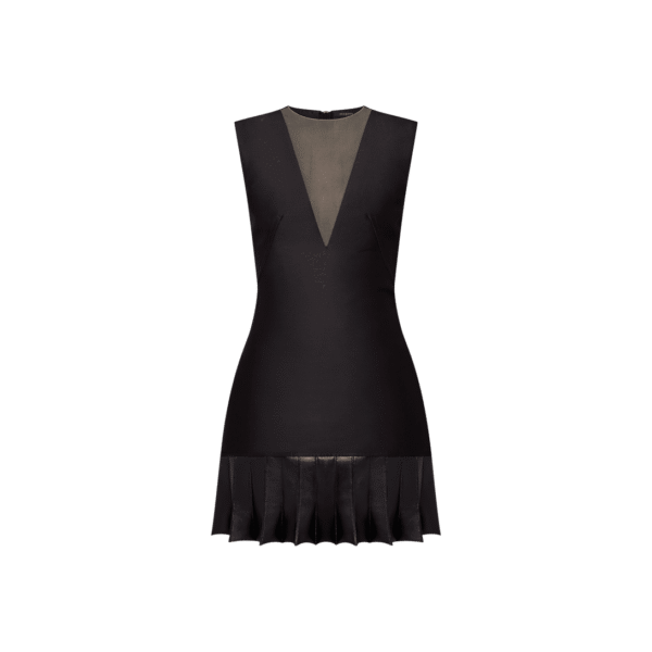 Louis Vuitton Fin Flounce Mikado Dress