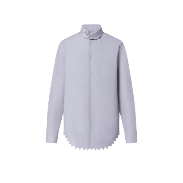 Louis Vuitton  Knotted Collar Long-Sleeved Shirt