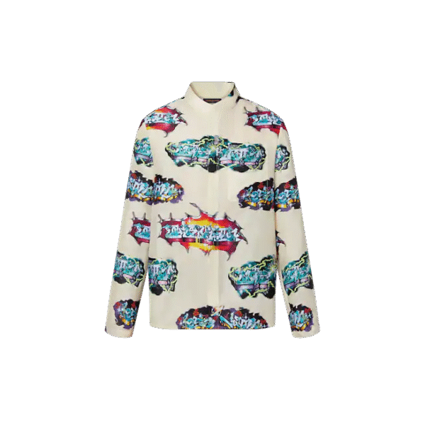 Louis Vuitton   Graffiti Pajama Long-Sleeved Shirt