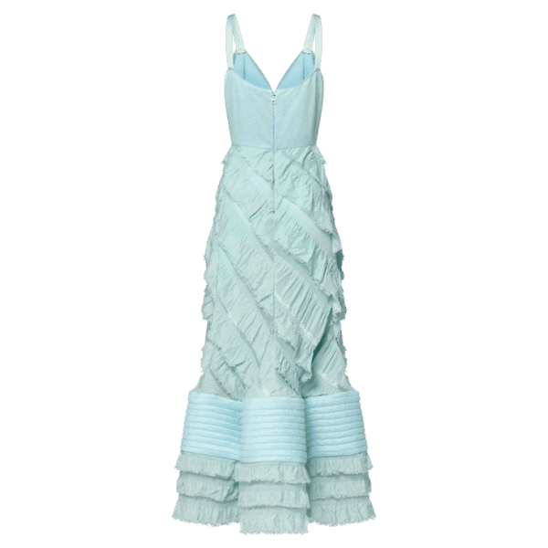Louis Vuitton Mermaid Hem Flounce Gown
