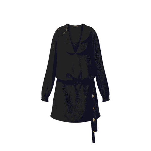 Louis Vuitton Monogram Accent Shirt Dress