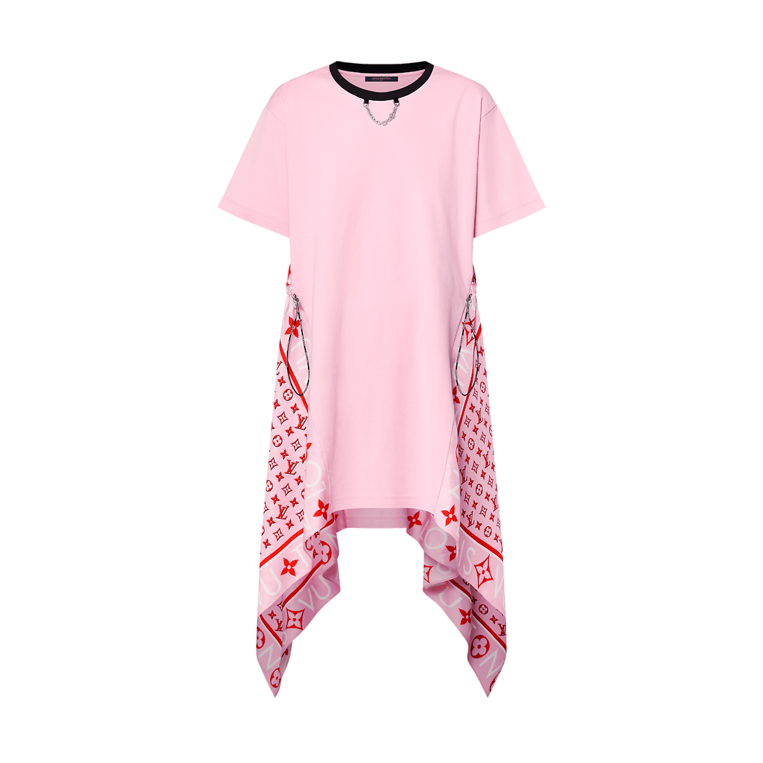 louis-vuitton-scarf-insert-t-shirt-dress-ready-to-wear-FRJD24UOL521_PM2_Frontview